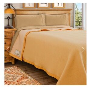 NEW Poyet Motte French Wool Blanket Twin